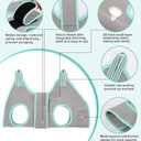 Kkiimatt XS Dog Grooming Hammock Harness, Grey, Nail Trimming, Holder, Restraint, Thick Neck Support
