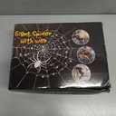 Spider Web Lights Halloween Decorations Outdoor, 250 LED 16.4Ft Light Up Spider Web with 59" Giant Spider, Spider Web Light with 8 Modes Waterproof Timer for Yard Haunted House Indoor Outdoor Decor