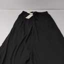 EVALESS Women's Wide Leg Pants Drawstring Elastic High Waisted Ruffle Hem Palazzo Pants with Pockets M