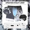 Men's Swim Trunks with Compresssion Liner 7" Swimwear Board Shorts 2-in-1 Bathing Suits with Zipper Pockets (4X-Large, Black Gradient Leaves)