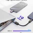 Syntech USB C to USB Adapter (2 Pack), 10Gbps USB3.2 Gen 2 Fit Side by Side, Type C Male to A 3.2 Female Adapter Compatible with iPhone 17e 17 Pro Max/iPad/iMac/MacBook Pro & Thunderbolt 4/3 Devices