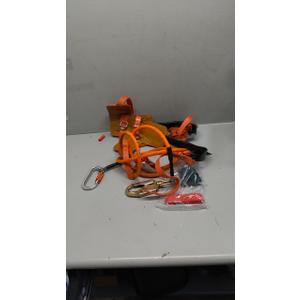 Tree Climbing Gear，Tree Climbing Spikes, Tree Climbing Gear with Adjustable Climbing Straps and Steel Core Flip Line, Rock Climbing Kit with Triple Lock Lanyard Adjuster