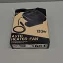 Car Heater 2 in 1 Automobile Windshield Fast Heaters That Plugs Into Cigarette Lighter Portable Fast Heating Defrosting Defogger 12V Black