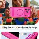 BXYJY for iPhone 17 Pro Magnetic Case with Kickstand, Camera Control, Compatible with MagSafe, Full Lens Protection, Military Grade Shockproof, Translucent Slim Thin Cover for iPhone 17 Pro, Hot Pink