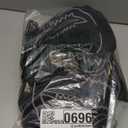 Athlefit Women's Square Toe Cowboy Cowgirl Boots Low Chunky Heel Embroidery Western Mid Calf Boots for Country Concerts (9, Black)