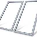 Luckman Pack of 2 Upgeaded W10830274 Refrigerator Door Gasket for Whirlpool Kitchen-aid Part 32.09"x16.93" Refrigerator Seals Replacement, Fridge Door Gasket Replace W10294127,W10443273,4454925-Gray