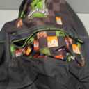 Minecraft Backpack for Boys Kids Teens Adjustable Straps Front Pocket Daypack Backpacks for Sports Gym School Gamer Gifts (Black)