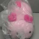 SQEQE Weighted Axolotl Plush Toy, Pink Axolotl Stuffed Animals Cute Plush Pillow, Cute Weighted Stuffed Animals Gifts for Girls & Boys Pink 23.6 Inch, 3.1 Lbs, Pink Axolotl