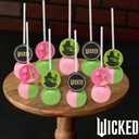Wicked Cupcake Rings With Glinda And Elphaba, 24 Cupcake Toppers For Cakes, Birthday's, Celebrations, Food Safe Cake Decorations - 24 Pack