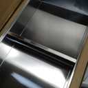 Stainless Steel no Tile Needed Metal Niche,Double ShelvesStainless Steel Finished Shower Insert Wall Niche(Brush, 24 * 12 in)