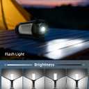 CORESLUX Rechargeable Camping Lights with Stand, 6000K Portable Work Light, 4 LED Lamp Heads Magnetic Flashlight with Detachable Tripod Camping Essentials for Outdoor Work, Garage, Camping, Fishing