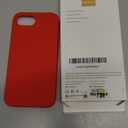 Miracase Compatible with iPhone 16e Case, [Soft Anti-Scratch Microfiber Lining], Liquid Silicone Case Gel Rubber Shockproof Drop Protection Phone Case for iPhone 16e, Red