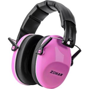 ZOHAN 032 Kids Noise Canceling Headphones - 25dB NRR Kids Ear Protection Earmuffs for School, Monster Jam, Fireworks, Travel, Air Show, Concert, Autism - Pink
