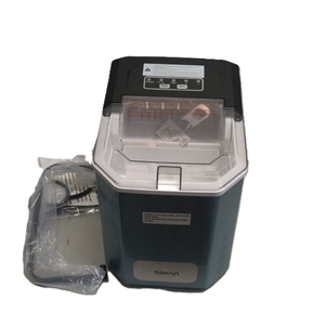Silonn Ice Maker Countertop Machine with Handle, 26lbs in 24h, 9 Ice Cubes Ready in 6 Mins, Self-Cleaning Ice Makers with Basket and Scoop, Ideal for Home, Kitchen, Camping, RV