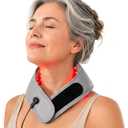 Red Light Therapy for Neck with Rechargeable Controller, Triple-Chip Technology Infrared Wrap, 660nm & 850nm Skin-Friendly Fabric for Neck Pain Relief Infrared Neck Therapy Devices