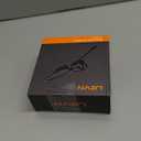 LEVN Open Ear Headphones with Mic, 29g Bluetooth Headset with Microphone, Bluetooth Headphones with Noise Cancelling Mic, Waterproof Non-slip Wireless Headset with Mic for Work, Workout, Driving, Call (Black)