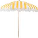 Rayjee 6.5FT Outdoor Patio Umbrella with Fringe, Boho Beach Umbrella