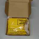 Leinuosen 5 Pcs Golden Refrigerator Mini Frames Magnetic Vintage Picture Display with Back Small Antique Picture Frames with Hooks and Rope Refrigerator Magnets Photo Display Christmas Decor, Style A