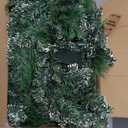 Jin&Bao 9FT Christmas Garland with Lights, 100 LED Prelit Green Pinecone Garland Christmas Decorations with Timer Function, 3AA Battery Operated Xmas Garland Mantle Stairs Door Outdoor