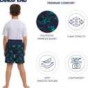 Lands' End Boys' Swimwear UPF 50+ Comfort Hydroliner Swim Trunks (L)