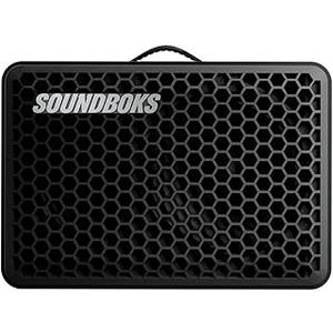 SOUNDBOKS Go – Portable Bluetooth Speaker – Compact Performance Speaker for On The Go – 3rd Generation Battery – Splashproof and Shockproof – 40 Hour Runtime – 121dB (Black)​