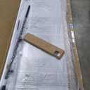 KPUY Frameless Shower Door, 43-48" W x 76" H Sliding Glass Shower Door, 1/4" (6mm) Thick Tempered Clear Glass with Explosion-Proof Film Nano Coating, Stainless Steel Hardware, Matte Black