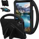 for Urao C107 10.1 inch Tablet Case 2024, Kids EVA Shockproof Cover with Handle Kickstand for Urao Android Tablet 10.1'' (Black)