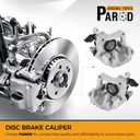 PAROD Rear Disc Brake Caliper Fit for Audi TT Quattro 2000-2006, VW Jetta 2000-2008, Jetta City 2007-2009,Replace#19B2575 19B2574