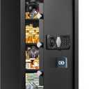 4.5 Cuft Large Fireproof Safe for Home Use, Digital Home Safes Water and Fireproof with Spare Keys and Alarm System, Anti-Theft Fire Proof Safe Box for Home Office