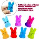 24 Pcs PreFilled Easter Eggs with Plush Bunny Toys Animals Keychain Decoration Stuffed Toy Great for Kids Boys Girls Toddler Easter Basket Stuffers Egg Fillers
