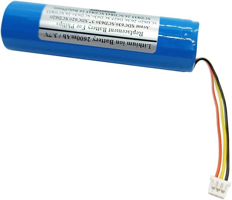 2600mAh 3.7V Replacement Battery for Philip s Avent SDC630, SCD630/37, SDC620, SCD620, SCD620/26, SCD625, SCD630, SCD630/26, SCD833, SCD833/26, SCD843, SCD843/26 BabyPhone, NTA3459-4, NTA3460-4