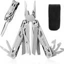 Multitool Pocket Knife for Men, Tactical Multi Tool With Scissors, Saw, Survival Folding Pliers with Replaceable Wire Cutters for Camping, Hunting, Mens Gifts Idea