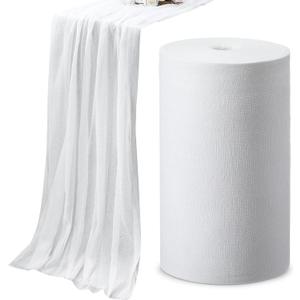 1 Roll Grade 10 Cheese Cloth for Straining 70 Yard 100% Unbleached Cotton Fabric Reusable Cheese Cloth Bulk Cheesecloth Table Runner for Cooking, Wedding Decor, Straining, White