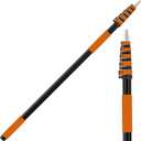 AgiiMan 30FT Reach Telescoping Pole - 5 to 24FT Extension Pole, Portable Aluminum Telescoping Rod with Easy Flip Lock, Paint Roller Extension Poles for Paint Dusting, Window Cleaning