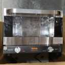 VEVOR Commercial Convection Oven, 21L/19Qt, Quarter-Size Conventional Oven Countertop, 1440W 3-Tier Toaster w/Front Glass Door, Electric Baking Oven w/Trays Wire Racks Clip Gloves, 120V