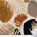 Mouse Pad, Square Abstract Mouse Pad, Cute Mouse Mat Waterproof Non-Slip Rubber Base Mouse Pads for Office Laptop, Brown Leaves