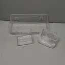 Nieifi Adhesive Wall Shelf, Shower Shelves 5 Pack with Soap Holder, Shower Organizer for Bathroom Organization, Clear