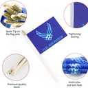 Military Flag Small Mini Army Armed Forces All Military Branches Handheld Stick Flags for Veterans Day Memorial Day 4th of july decorations,4x6 Inch 20 Pack