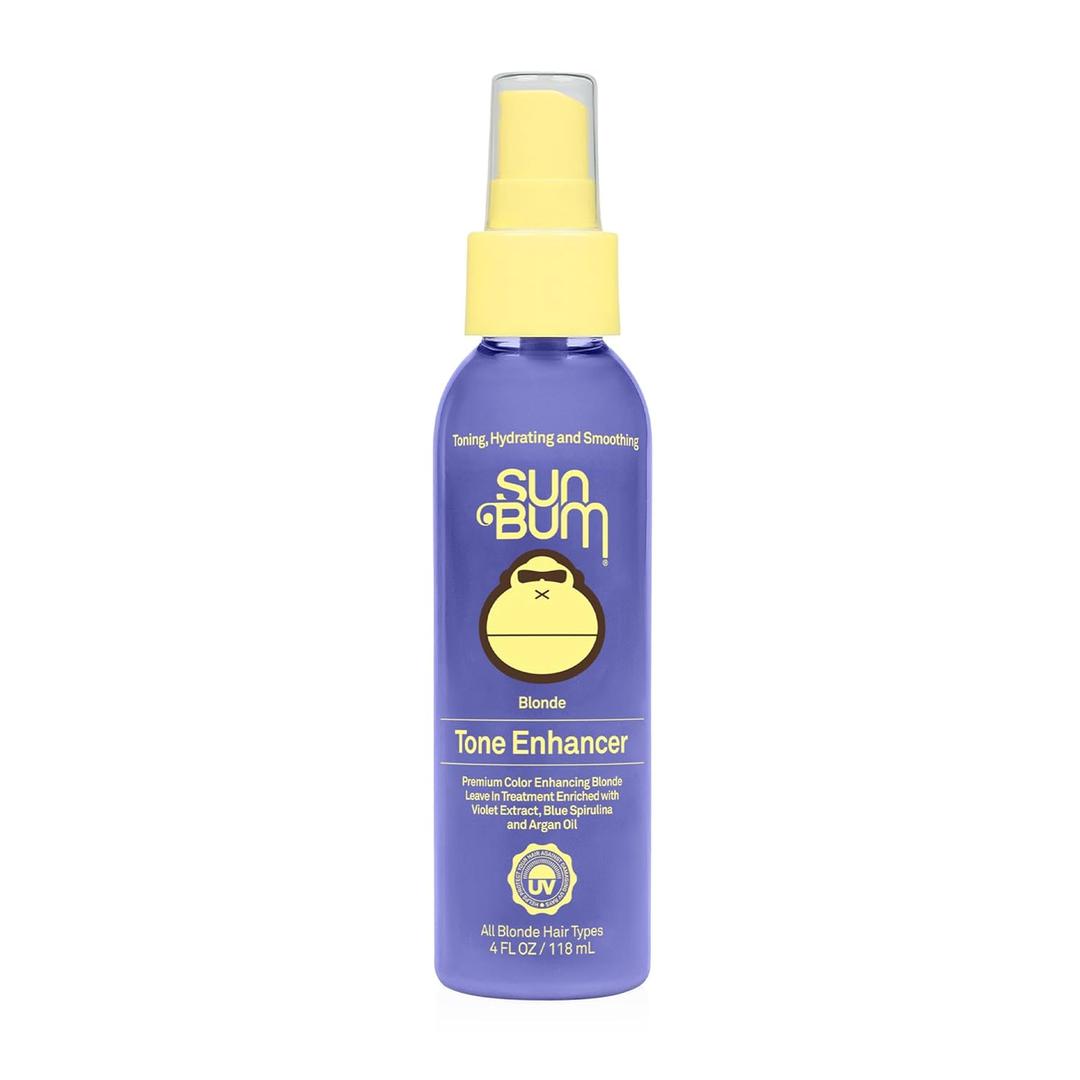Sun Bum Blonde Tone Enhancer - Neutralizes Brass and Enhances Color and Shine of Blonde Hair - Protecting Toner against UV Rays - Made Without Parabens and Cruelty Free - 4 oz (4 Fl Oz (Pack of 1))