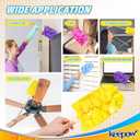 KEEPOW Reusable Duster Refill Compatible with Swiffer Hand Duster, Heavy Duty Duster Refills, 360 Degree Dusters Refills for Cleaning, Fleece Refill Ceiling Fan, 4 Pack (Handle is Not Included)
