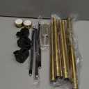 Garland Hanger for Front Door Frame - 26.77'' to 89.37'' Length, Heavy-Duty Stainless Steel Telescoping Rod, Multi-Use Tension Rod Garland Holder for Holiday Christmas & Halloween Decorations