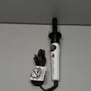 KISS Instawave Deluxe Automatic Rotating Curling Iron, Self-Spinning, Ceramic Ionic Technology, Tangle Prevention, 2-Way Rotation, Dual Heat Settings up to 420°F, 1” Curling Wand, Black & White