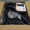 Wagons Carts Foldable, Lightweight Portable Utility Shopping Cart with Wheels, Folding Grocery Wagon Cart for Grocery, Camping, Shopping, Beach, Garden, Sports Black (100L)