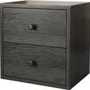 FUSUNBAO Magic DIY Cube Storage Organizer Stackable Cubes for Home Books Clothes Toy-Modular Cubby Storage System-Office Cubical-Bookcase Closet (French Oak,Drawer Cube)