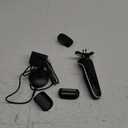 Braun Electric Razor for Men, Waterproof Foil Shaver, Series 5 5050cs, Wet & Dry Shave, with Beard Trimmer and Body Groomer, Rechargeable, Charging Stand Included, Blue (6 Piece Set, Silver)