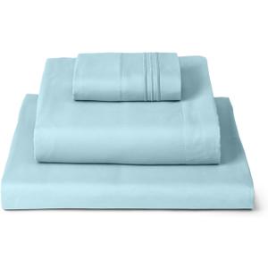 Mellanni Twin Sheets Set - 3 PC Iconic Collection Bedding - Hotel Luxury, Extra Soft, Cooling Bed Sheets - Wrinkle, Fade, Stain Resistant (Twin, Aqua)