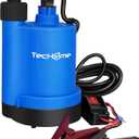 TecHome 12v Pump1500GPH Water Transfer Pump Sump Pump Submersible Water Pump, With 20 Feet Power Cord.