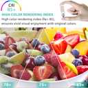 E12 LED Bulb Dimmable, 2700K Soft Warm White, 4W Equivalent 40W Candelabra Light Bulbs, AC120V, 400LM, Non Flicker, T4 E12 Base Light Bulbs for Chandelier, Ceiling Fan Lighting(5 Pack)