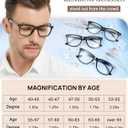 MARE AZZURO Large Reading Glasses Men Retro Square Readers 1.0 1.25 1.5 1.75 2.0 2.25 2.5 2.75 3.0 3.5 4.0