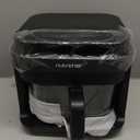 Nutrichef 5.8 Quart Air Fryer | 8-1 Preset Cook Modes | Transparent Fry Bowl for Best Cooking Results | Cook Shrimp, Steak, Fries, Wings, Chicken & More | Precise Temperature Control & Time | Grey